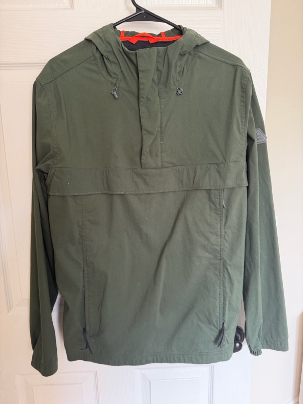 Prana Men's Olive Green Hooded Anorak